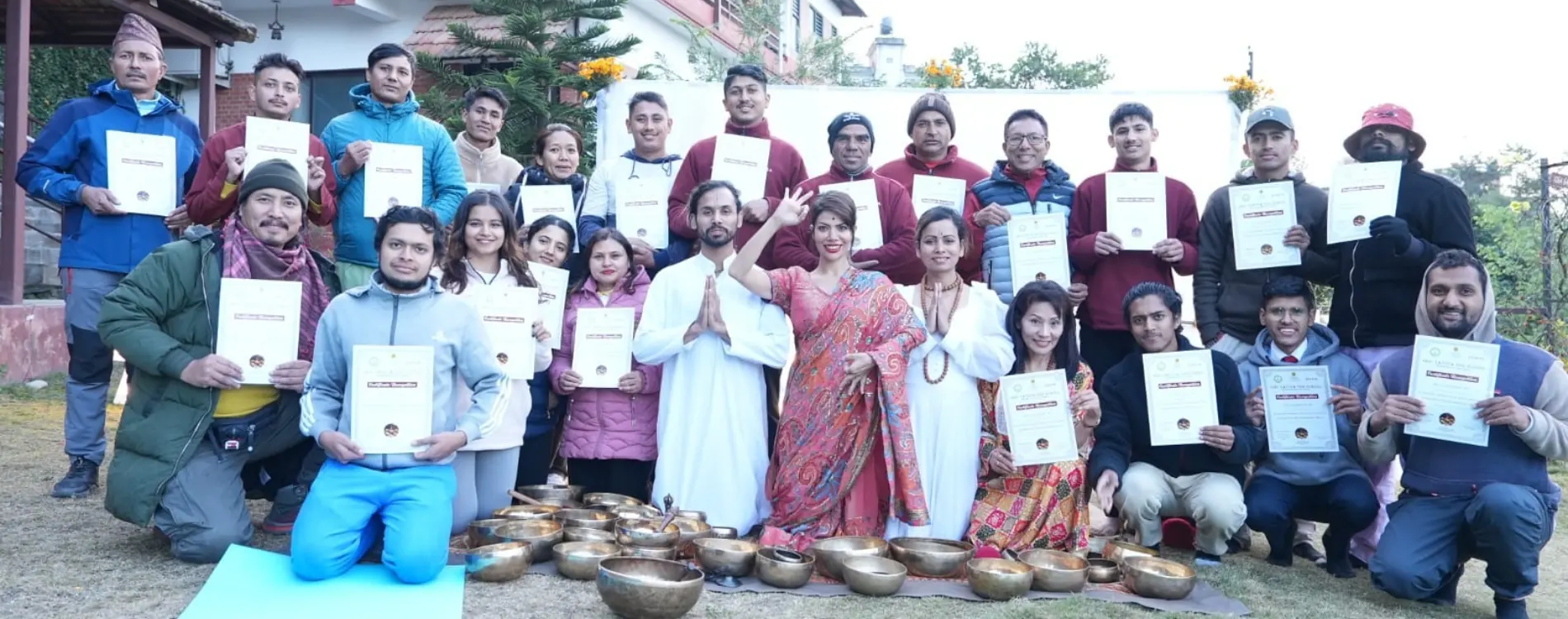 Teacher training graduates celebrating